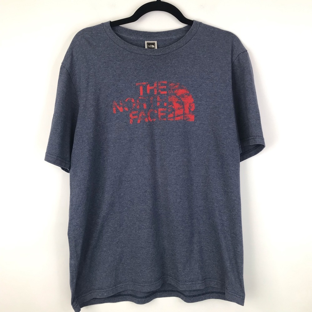 The North Face Logo BlueGray Short Sleeve Tee